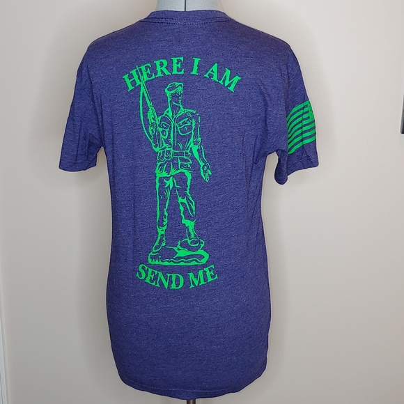 Next Level Apparel "Special Forces Foundation" blue tee shirt small EUC - Picture 9 of 9